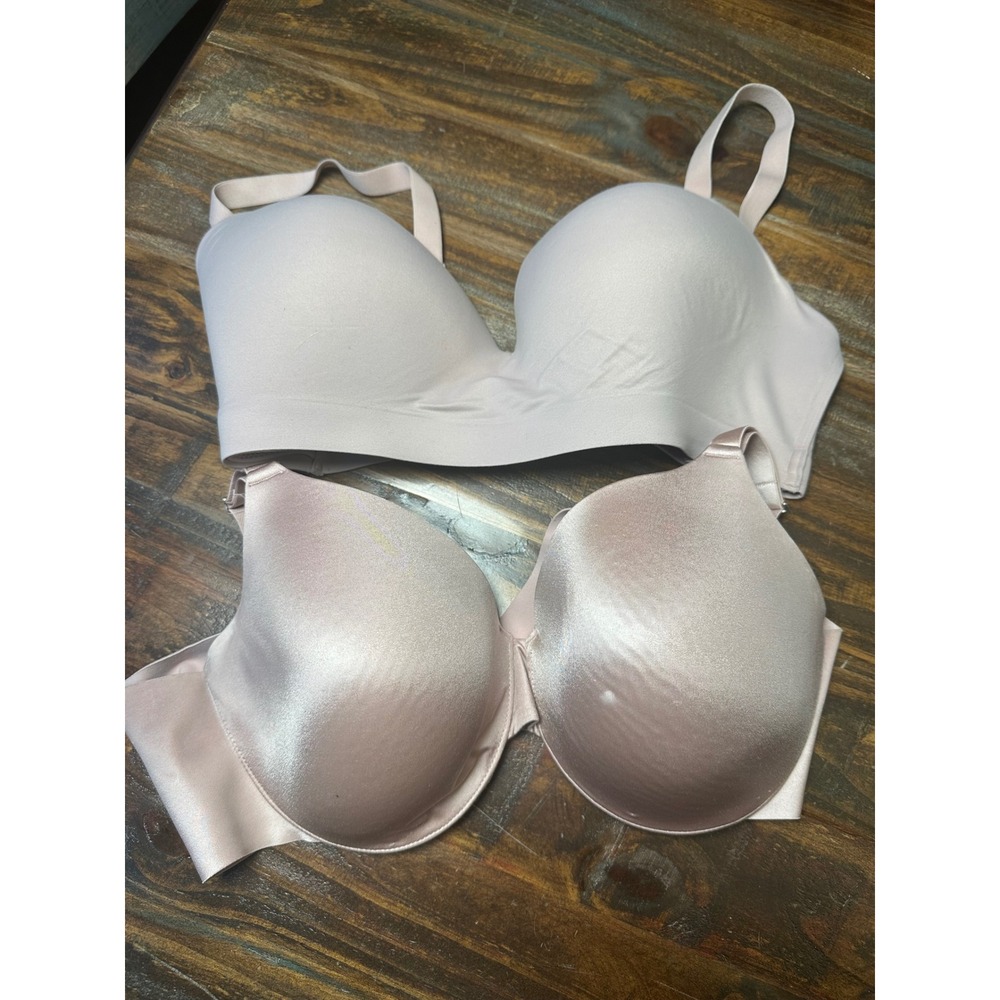 Soma Bra Bundle 38DD Enbliss Wireless & Vanishing Back Full Coverage Nude